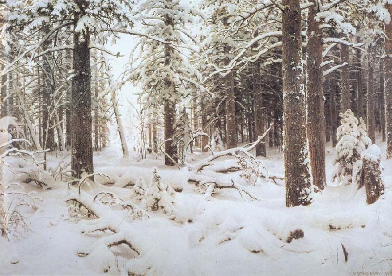 Ivan Shishkin Winter oil painting picture